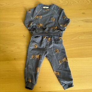 H&M toddler Bison Sweat Set